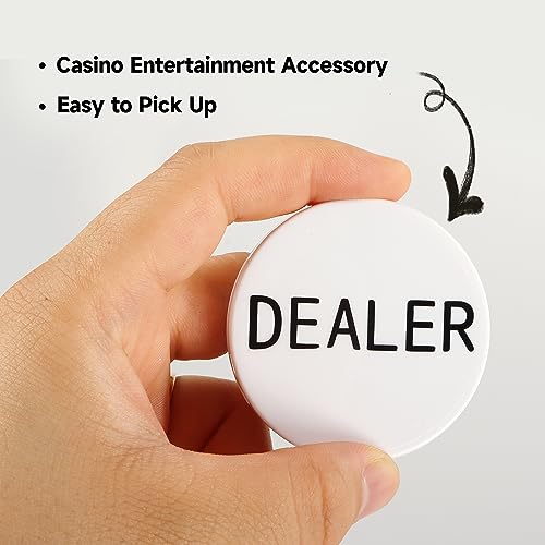 Casino Grade Poker Dealer Button Set - 5 Pack for Texas Hold'em