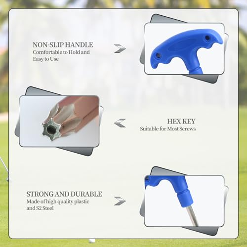 T20 Golf Driver Wrench Tool - Ergonomic Adjustable Club Weight Key