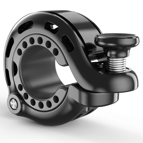 Aluminum Alloy Bike Bell - Crisp & Loud Sound - Black