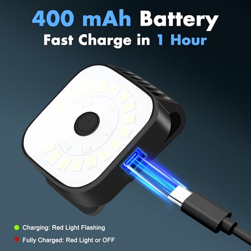 Rechargeable Running Lights 2 Pack - Clip-On, 4 Modes, High Brightness, Water-Resistant for Night Jogging & Outdoor Safety