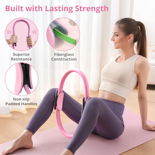 Home Workout Pilates Kit for Women - Pink Essentials Set