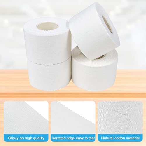 Athletic Tape - Easy to Tear Medical Grade 1.5in x 10yd - 2 Rolls