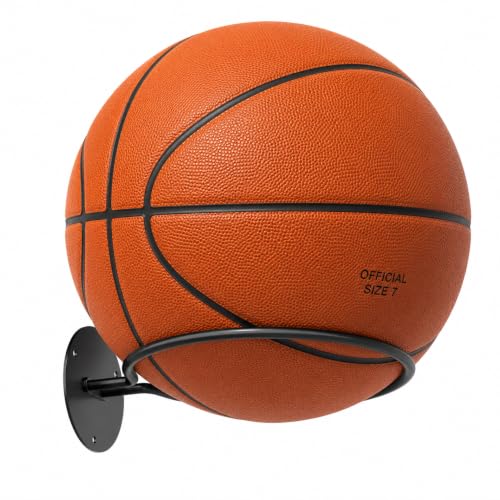 Wall Mounted Basketball Holder - Sports Ball Storage Rack