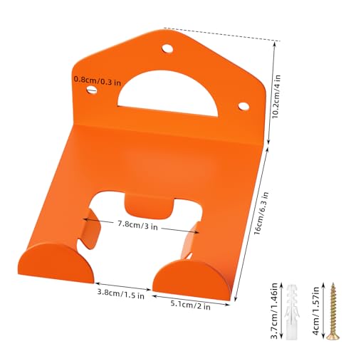 reliahom Weed Eater Hanger, Garage Organization Wall Hanger, Weed Eater Holder Heavy-Duty String Trimmer Rack for Hedge Trimmer, Garden Tools, Garage, 1 Pack