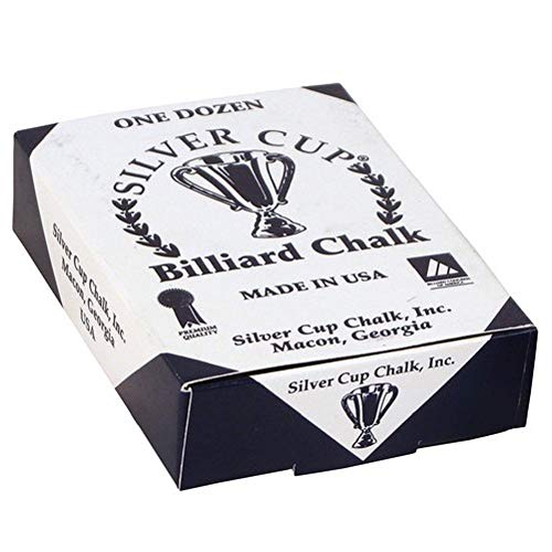 Silver Cup Billiard Chalk - Box of 12 Tan Pool Cue Chalk