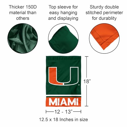 Hurricanes Garden Flag - Double-Sided 100% Polyester 13x18