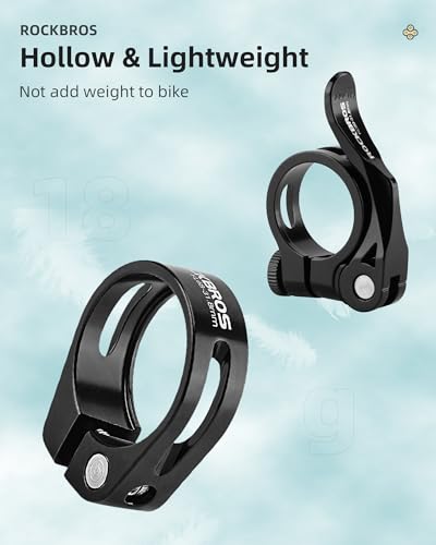 Quick Release Bike Seat Post Clamp - 31.8mm Aluminum Alloy