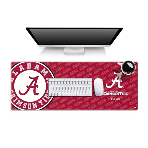 Alabama Crimson Tide Desk Pad - Water Resistant, Non-Slip Rubber
