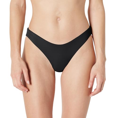 High-Rise High-Leg Swim Bikini Bottom - Small / Washed Black