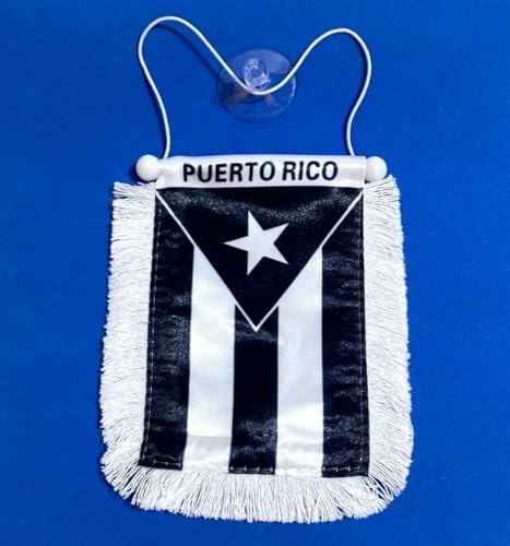 Puerto Rico Flag Rearview Mirror Accessories - Vibrant Car Decor
