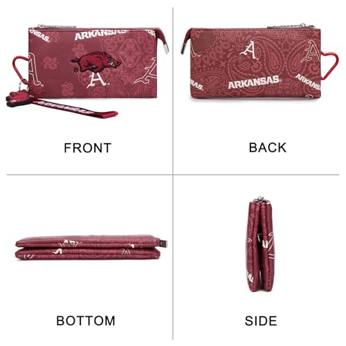 Razorbacks Organizer Wallet for Women - RFID Leather Clutch
