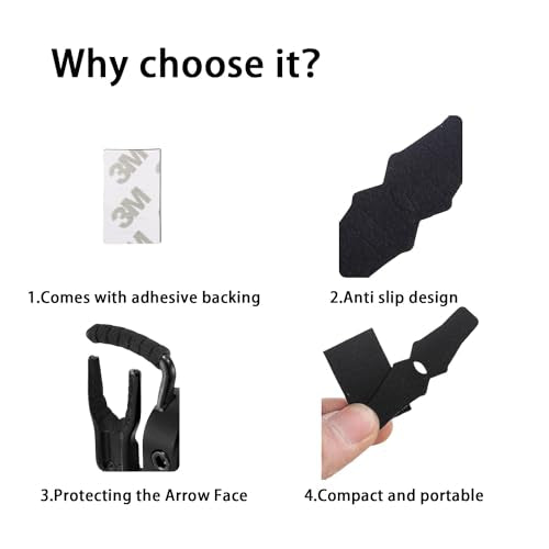 Anti-Slip Arrow Rest Stickers - 4 Sets for Compound Bows