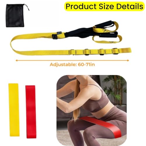 Full Body Suspension Training Kit with Adjustable Door Anchor