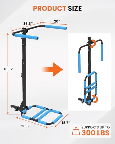 Upgraded RV Hitch Mount Kayak Rack for 2 Kayaks - 12 FT
