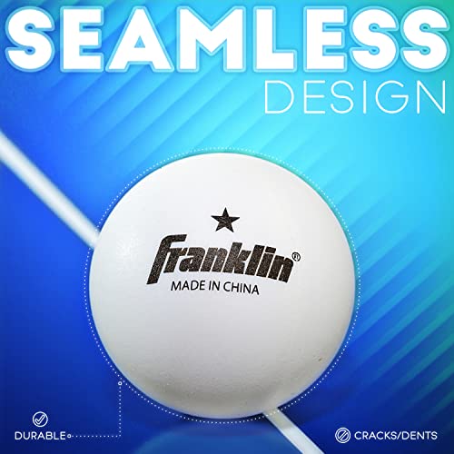 Table Tennis Balls 1-Star 12 Pack - 40 mm, Durable ABS Plastic