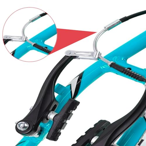 Bike Brake Noodle Cable Guide Set with Rubber Boots - 90° & 110°