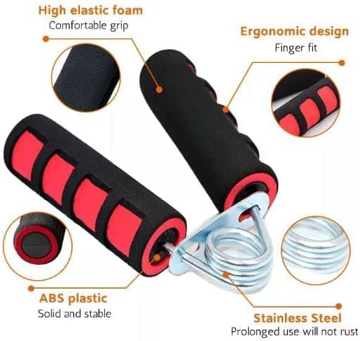Foam Hand Grip Strengthener - 2 Pack for Forearm, Wrist & Finger Exercise
