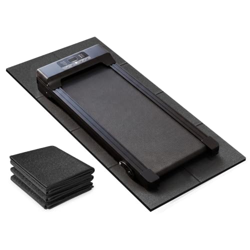 Foldable Treadmill Mat - 55.2" x 23.6" x 0.16" - Heavy-Duty Floor Protection