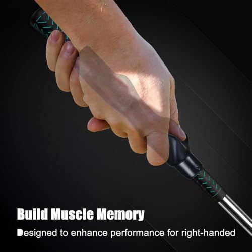 Golf Grip Trainer for Right-Handed Golfers - 1 Pack, Black