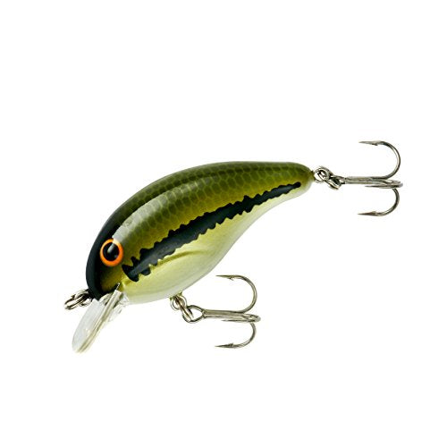 Crank 100 Series Baby Bass Fishing Lure - 2 Inch, 2-5 Feet Depth, Green