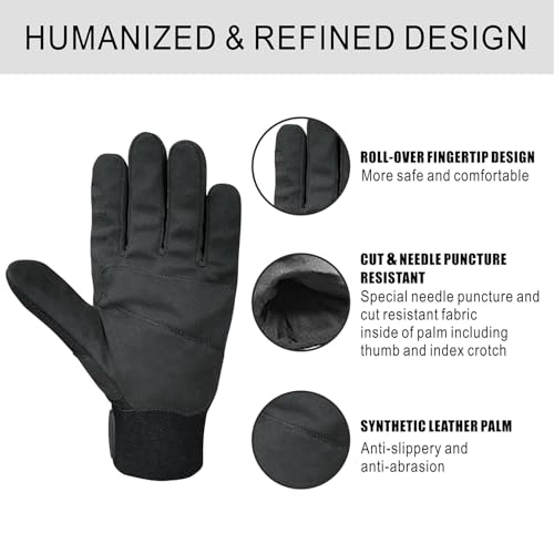 Needle Puncture & Thorn Proof Gloves,Level 3 Needlestick Resistant Work gloves for Garden & Animal Handling