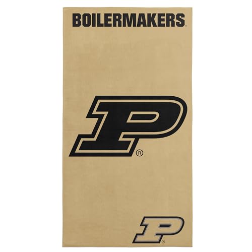 Purdue Boilermakers NCAA Microfiber Beach Towel 30 x 60 Inches - Quick Dry Sand-Resistant Sports Pool & Beach Gear