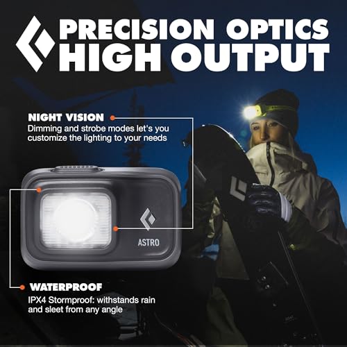 Rechargeable 500-Lumen Headlamp - BD Black, Dimmable Modes
