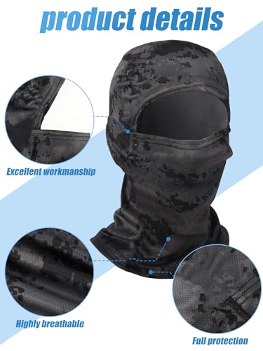 Camo Balaclava Sun Protection - 3 Pcs Set, One Size, Multicolor