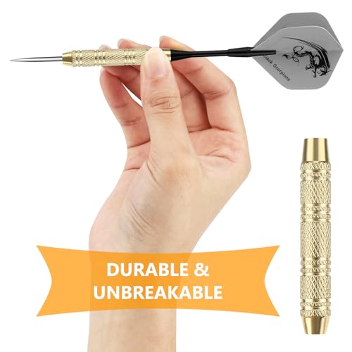 18 Pack 20G Metal Tip Darts Set - Stainless Steel Dart Set