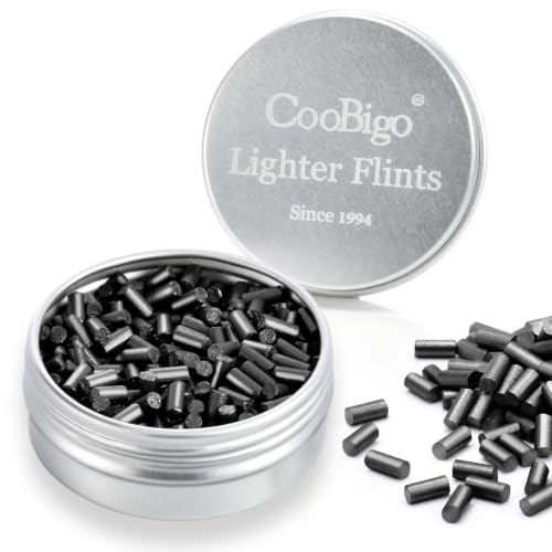 Ferrocerium Lighter Flint Stones - 500pcs Black Replacement