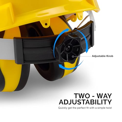 NEIKO 53880A Forestry Helmet for Safety with Shield and Earmuffs, Chainsaw Helmet with Face Shield, Hard Hat Safety Gear Equipment, Protective Face Shield and Mesh Shield for Face Protection