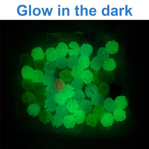 144 Pieces Colorful Glow in The Dark Bike Spoke Beads - Multi-Color