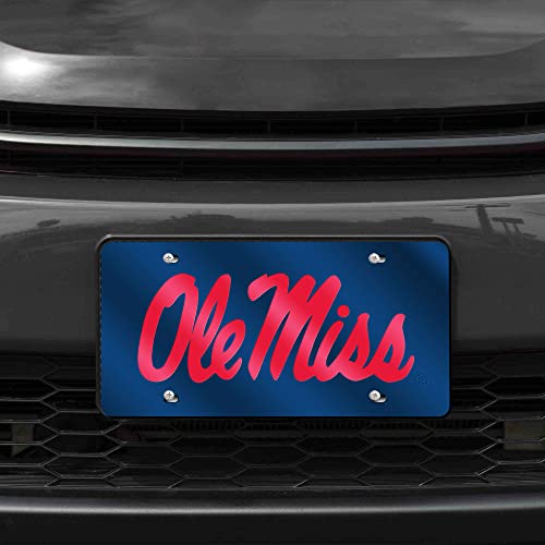NCAA Florida Gators Laser Inlaid Metal License Plate Tag - Ole Miss Rebels