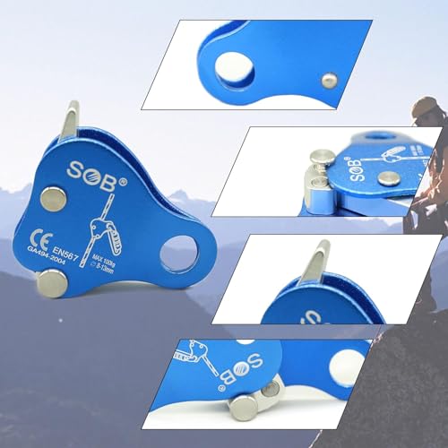 RESQT Aluminum Alloy Rock Climbing Ascender Fall Arrest Device for Safety & Mountaineering