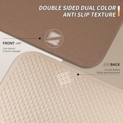 Foldable Yoga Mat 10MM Thick TPE - Brown & Apricot