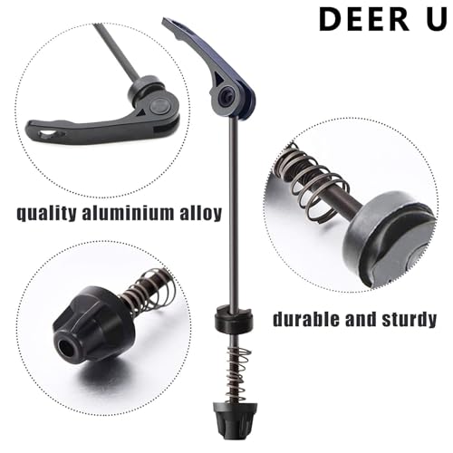 Mountain Bicycle Wheel Skewers Quick Release Axle - Black