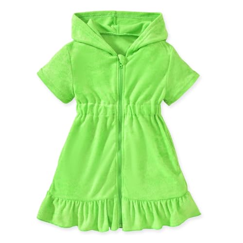 Toddler Girls Swim Cover Up - Green, 4-5T