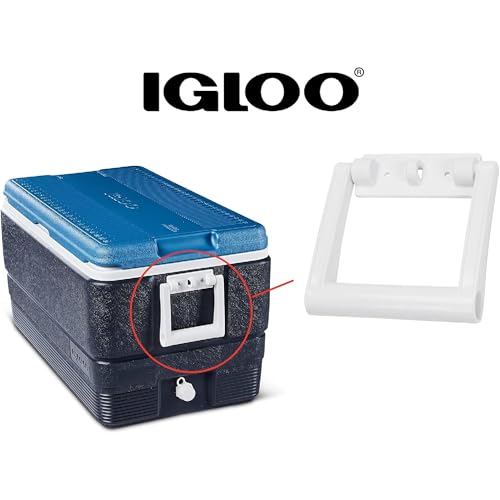 Igloo 25-72 Qt Cooler Handle & Bracket Replacement White - Made in USA
