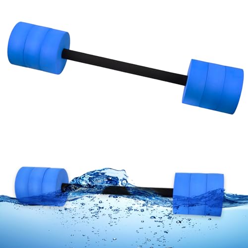 Water Dumbbells for Aquatic Fitness - Blue - Pool Resistance Barbells