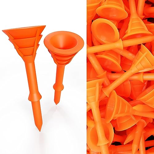 Unbreakable Plastic Golf Tees - 3 1/4 Inch, 12/24/60 Pack