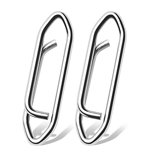 High Strength Fishing Clip Snap - Stainless Steel, 44lb, 50 pcs
