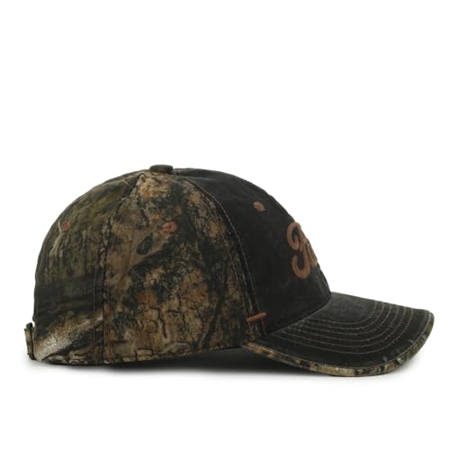 Ford Black Mossy Oak Country DNA Camo Baseball Hat - Outdoor Cap