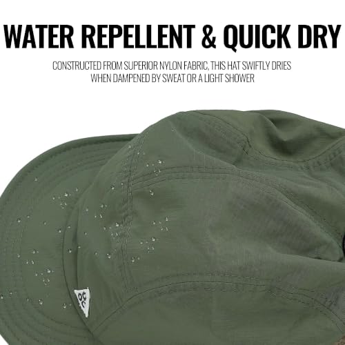 Croogo Short Brim Foldable Baseball Cap Quick Dry 5-Panel Running Hat - One Size / Ddy1-black