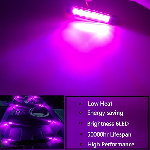 Purple Boat Interior Lights 12V Waterproof Marine LED Deck Courtesy Transom Bow Set - 10pcs