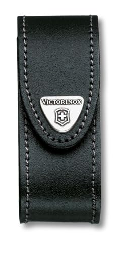 Victorinox Leather Pouch for Swiss Army Pocket Knives, 3.5x10cm, Black