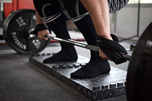 Figure 8 Lifting Straps for Deadlift & Powerlifting - Black Small