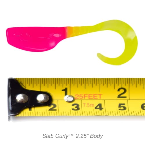 12-Piece Curly Tail Jig Pack - Pink/Chartreuse