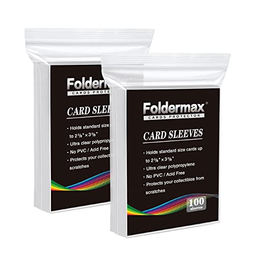 Clear Soft Card Sleeves for Trading Cards - 200 Count Standard Size