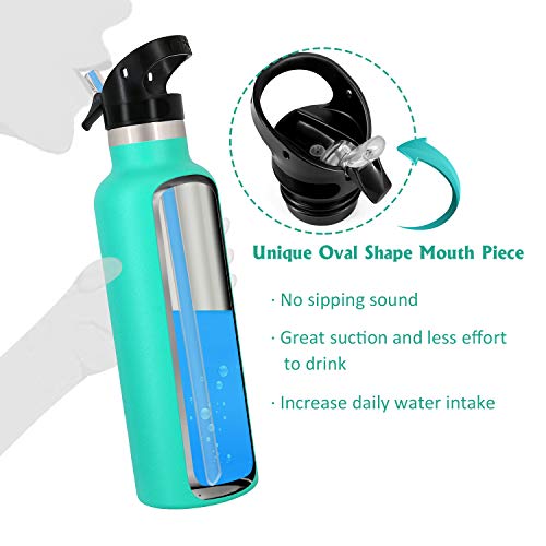 Straw Lid for Hydro Flask Standard Mouth - 1 Pack with Straw & Brush