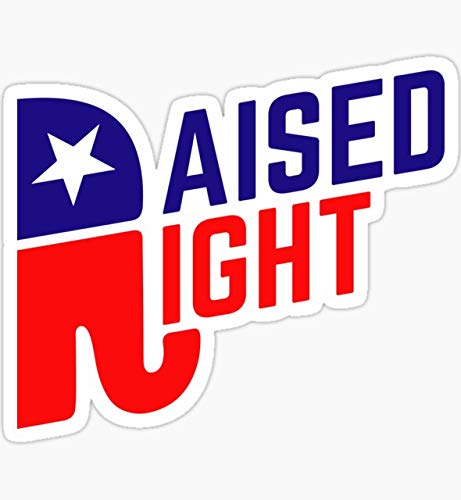 Republican Elephant Sticker - Raised Right Southern Decal for Car & Laptop
